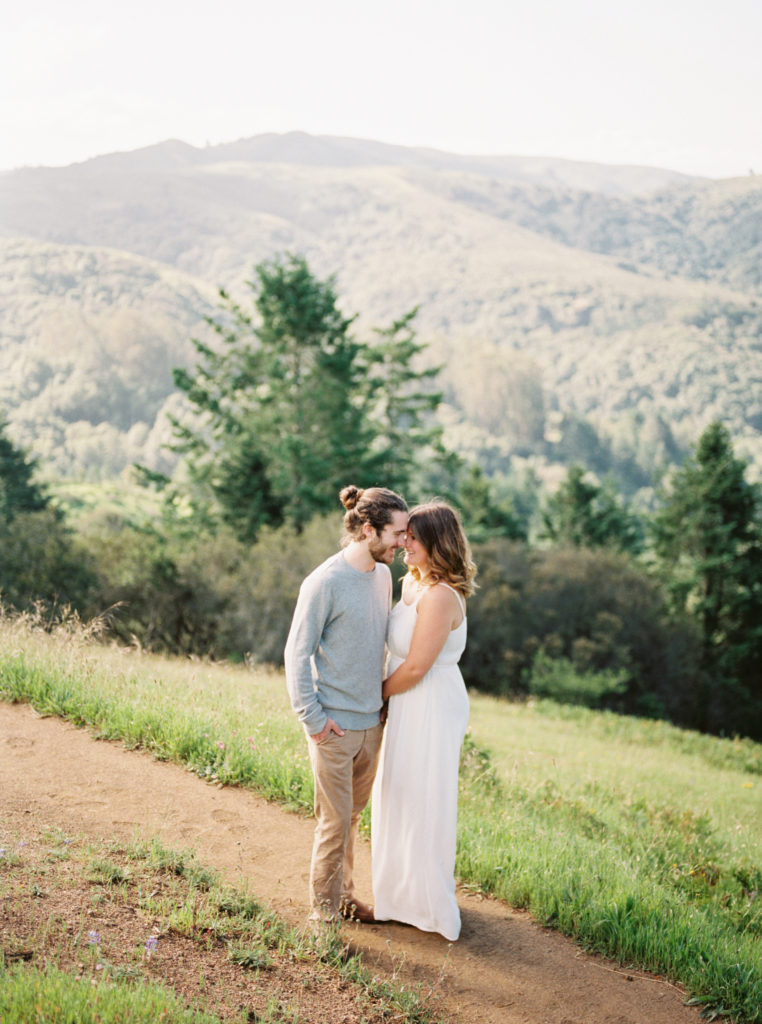 Mountainside engagement session photographed overlooking Muir Woods in California by Guelph Wedding Photographer Kayla Yestal. www.kaylayestal.com