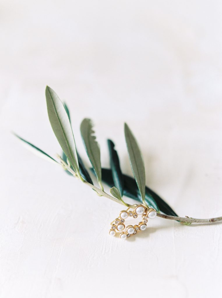 Kate Spade studs on a Pilgrim and Co styling board by Emma Natter photographed by Guelph wedding photographer Kayla Yestal | Alton Mill Wedding | Goldie Mill Wedding | Caledon Wedding Photographer