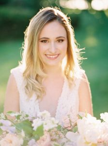Elora Mill Wedding | Emmy Mae Bridal Sage Dress | Emmy Mae Wedding Dress | Boho Lace Wedding Dress | Spring Bridal Bouquet | Lilac Bridal Bouquet | Noon on the Moon Bridal Veil | Blush and purple bridal bouquet | Elora Wedding Photographer Kayla Yestal www.kaylayestal.com