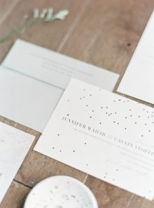 Elora Mill Wedding photographed by Elora wedding photographer Kayla Yestal | Ontario Fine Art Wedding Photographer | Minted Wedding Invitations | Marbella Dish Cracked Pepper Ring Dish | Wedding Detail Inspiration