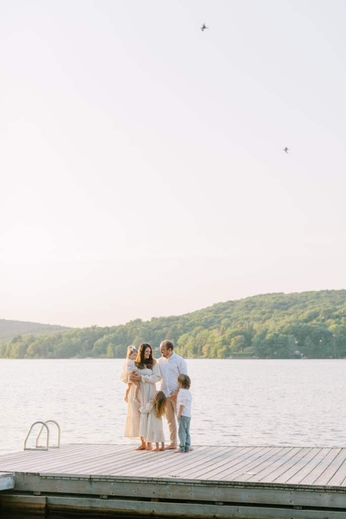 Muskoka Family Photographer | The Bryan's Family Session on Little Doe Lake in Muskoka featuring Neutral Family Session Outfits from Nothing Fits But | Port Carling Family Photographer Kayla Yestal www.kaylayestal.com
